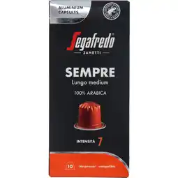 Albert Heijn Segafredo sempre lungo medium capsules aanbieding