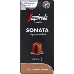 Albert Heijn Segafredo sonata lungo extra dark capsules aanbieding