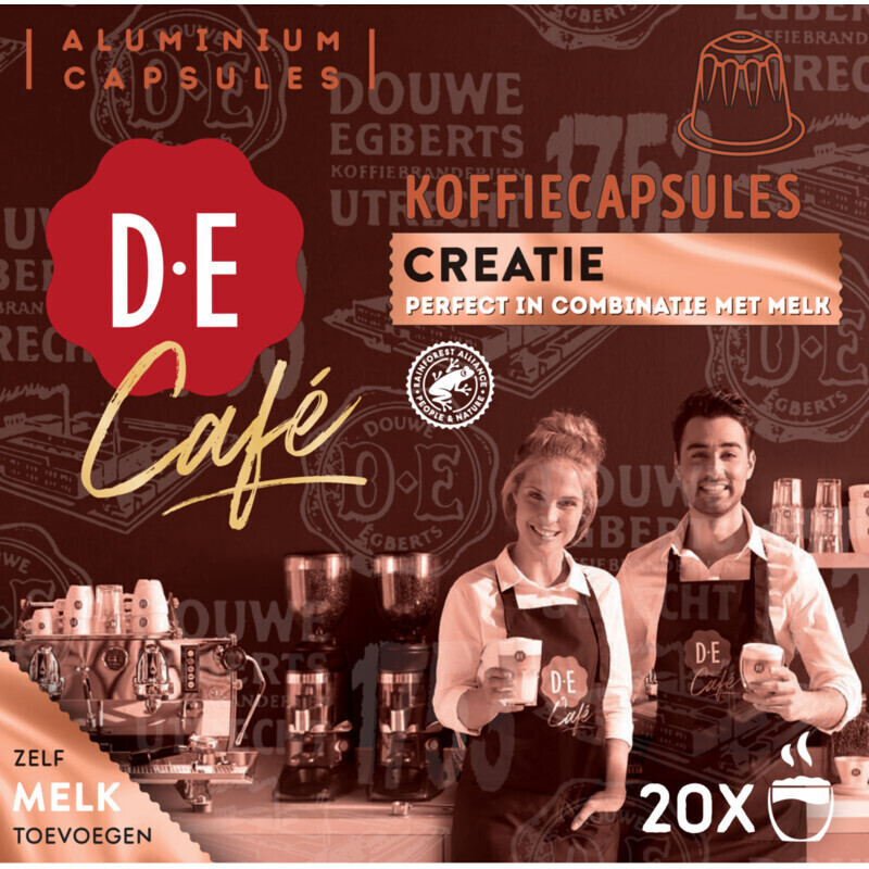 Douwe egberts cafe creatie koffiecapsules aanbieding bij Albert Heijn