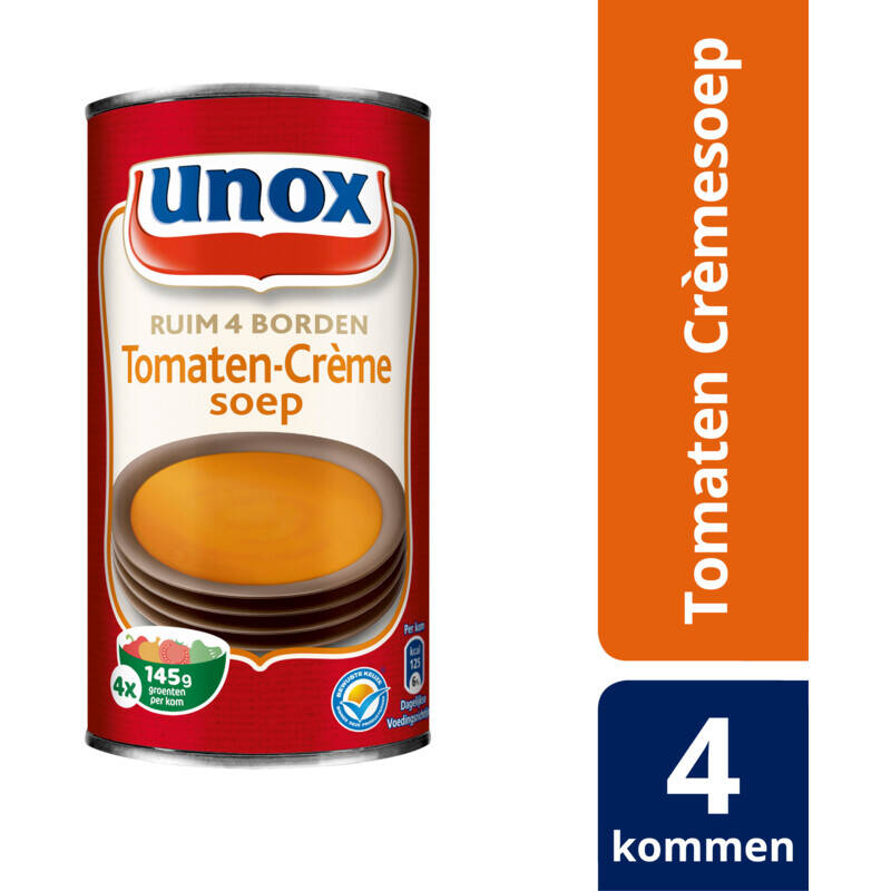 Unox romige tomatencrème soep aanbieding bij Albert Heijn
