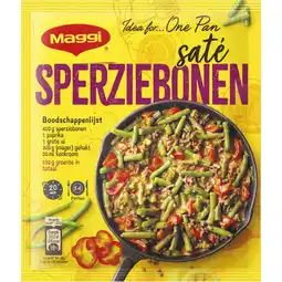 Albert Heijn Maggi dagschotel sperziebonen satesaus aanbieding