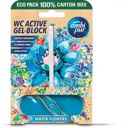 Albert Heijn Ambi pur tri-gel rimblock water flowers aanbieding