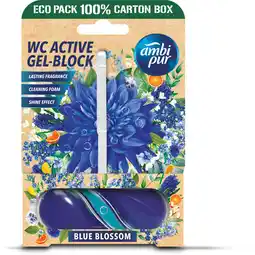 Albert Heijn Ambi pur wc tri-gel blue blossom aanbieding