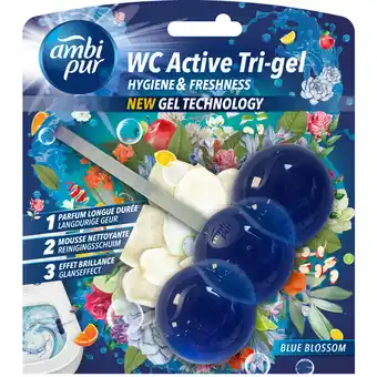 Albert Heijn Ambi pur wc tri-gel blue blossom aanbieding