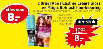 Trekpleister L'Oreal Paris Casting Creme gloss en Magic Retouch haarkleuring aanbieding