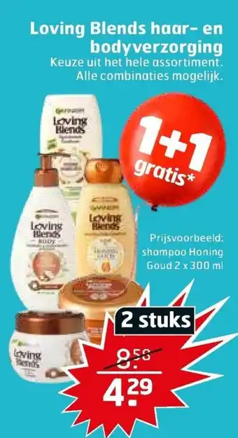 Trekpleister Loving Blends haar- en bodyverzorging aanbieding