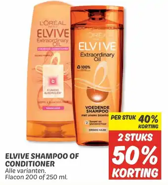 Dekamarkt Elvive shampoo of conditioner 200ml aanbieding