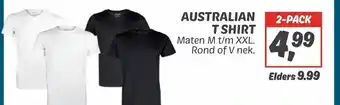 Dekamarkt Australian t shirt aanbieding