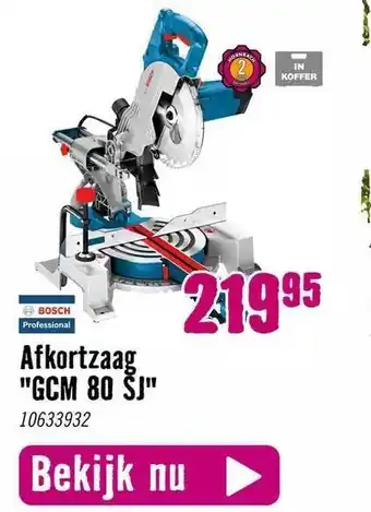 Hornbach Bosch afkortzaag aanbieding