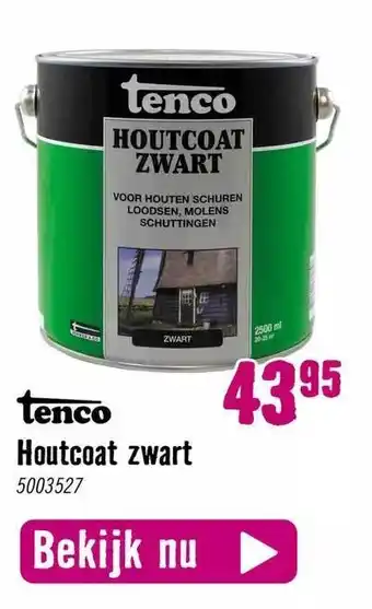 Hornbach Tenco houtcoat zwart aanbieding