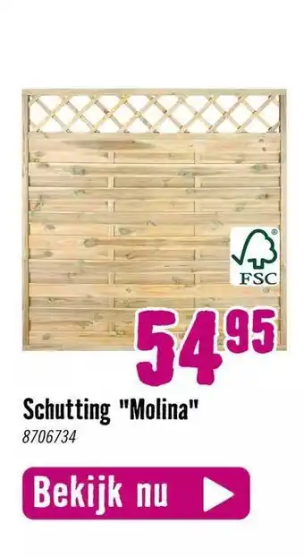 Hornbach Schutting aanbieding