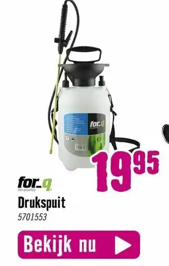 Hornbach For_q drukspuit aanbieding