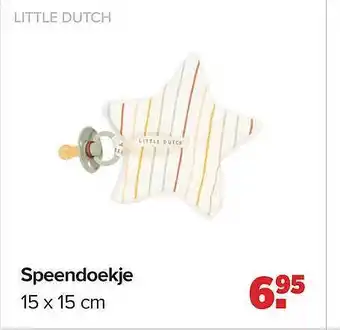 Baby-Dump Little dutch speendoekje 15 x 15 cm aanbieding