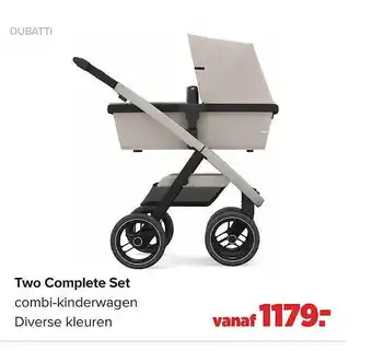 Baby-Dump Dubatti two complete set combi-kinderwagen aanbieding