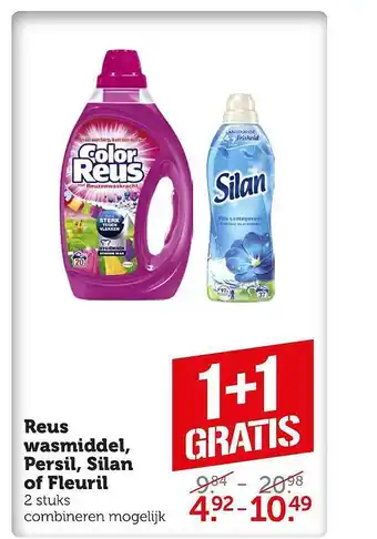 Coop Reus wasmiddel, persil, silan of fleuril aanbieding