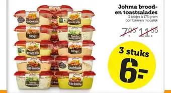 Coop Johma brood- en toastsalades aanbieding