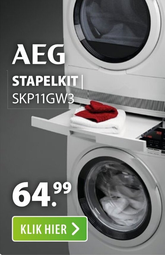 AEG stapelkit SKP11GW3 aanbieding bij Expert
