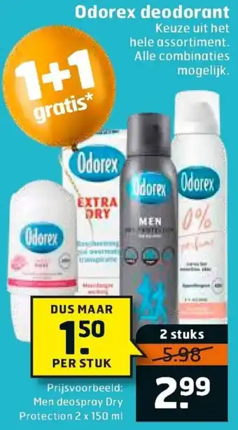 Trekpleister Odorex deodorant aanbieding