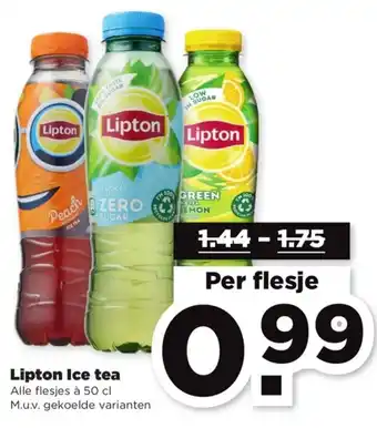 PLUS Lipton ice tea 50cl aanbieding