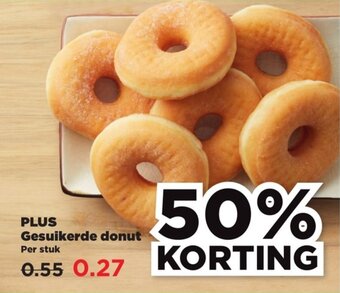 PLUS PLUS gesuikerde donut aanbieding