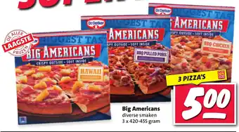 Nettorama Big americans 3 x 420-455g aanbieding