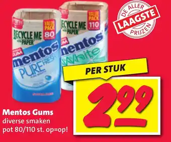 Nettorama Mentos gums aanbieding