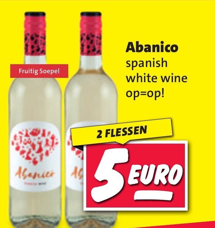 Abanico spanish white wine aanbieding bij Nettorama