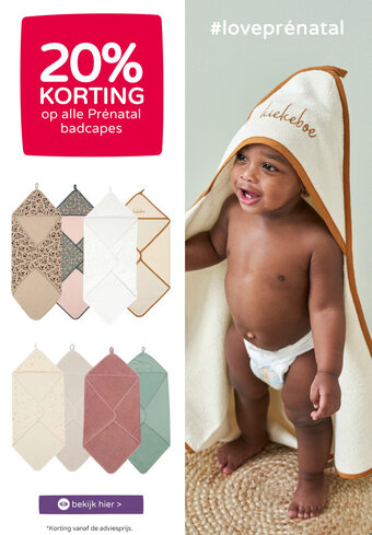 Prenatal Badcapes aanbieding