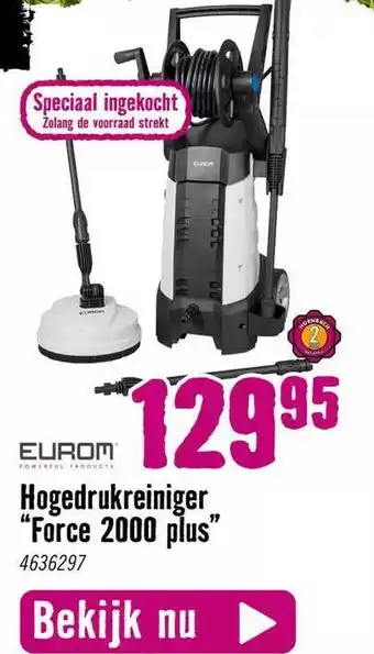 Hornbach Eurom hogedrukreiniger aanbieding