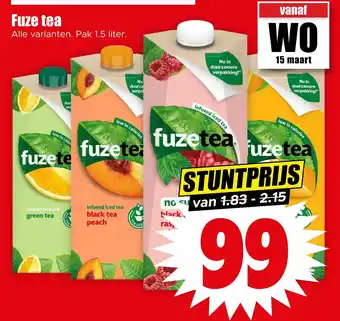 Dirk Fuze tea pak 1.5 liter aanbieding