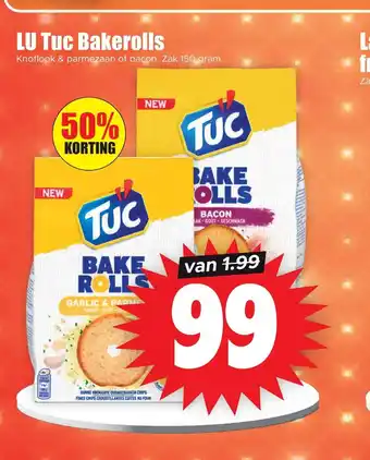 Dirk LU Tuc Bakerolls zak 150 gram aanbieding