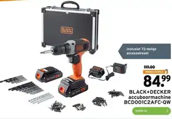 GAMMA Black+decker accuboormachine bcd001c2afc-qw aanbieding