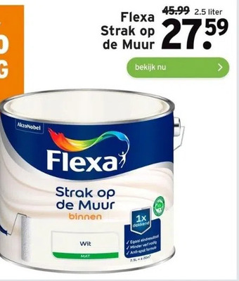 GAMMA Flexa strak op de muur aanbieding