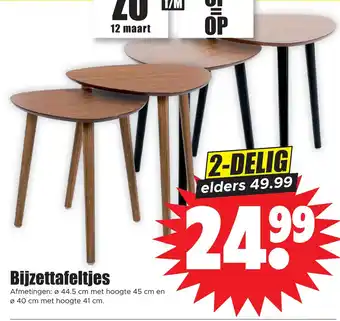 Dirk Bijzettafeltjes aanbieding