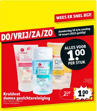 Kruidvat Kruidvat dames gezichtsreiniging aanbieding