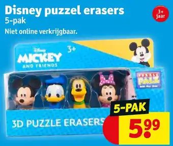 Kruidvat Disney puzzel erasers aanbieding