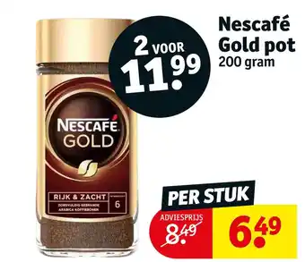 Kruidvat Nescafé gold pot aanbieding