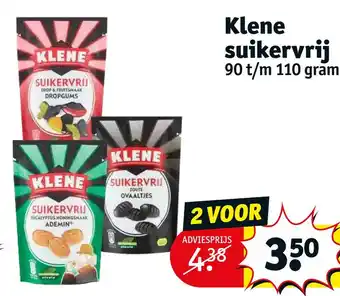 Kruidvat Klene suikervrij aanbieding