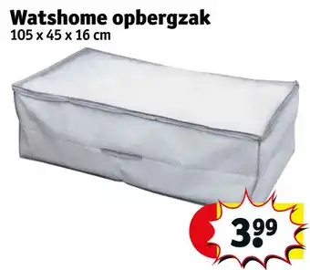 Kruidvat Watshome opbergzak aanbieding