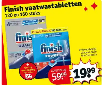 Kruidvat Finish vaatwastabletten aanbieding