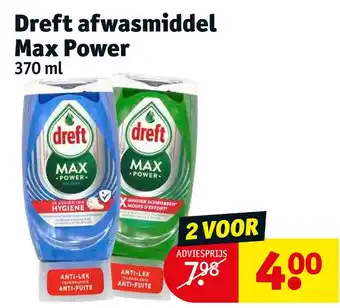 Kruidvat Dreft afwasmiddel max power aanbieding