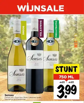 Vomar Voordeelmarkt Sensas 750 ml aanbieding