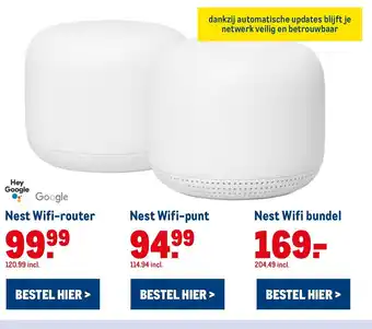 Makro Google Nest WiFi-router aanbieding