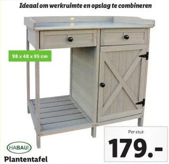 Lidl Habau plantentafel aanbieding