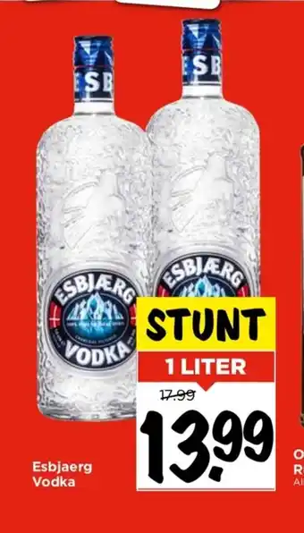 Vomar Voordeelmarkt Esbjaerg vodka 1 liter aanbieding