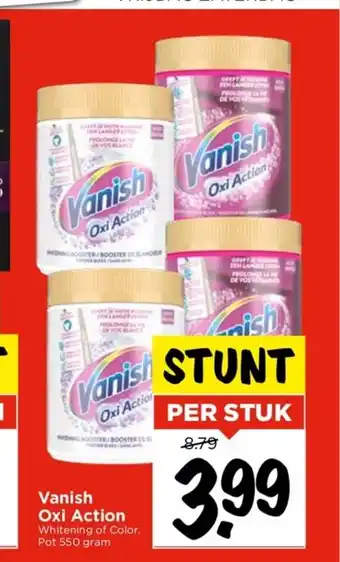 Vomar Voordeelmarkt Vanish Oxi Action 550 gram aanbieding