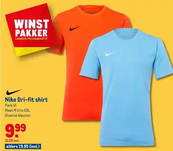 Makro Nike Dri-fit shirt aanbieding