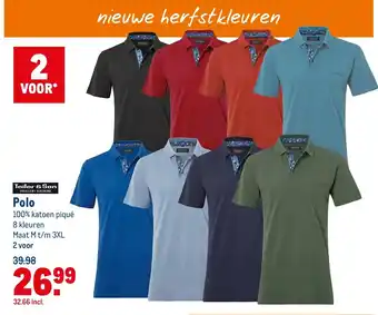 Makro Tailor & Son Polo 2-pack aanbieding