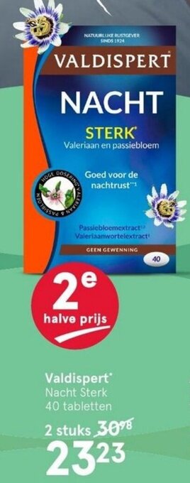 Etos Valdispert nacht sterk 40 tabletten aanbieding
