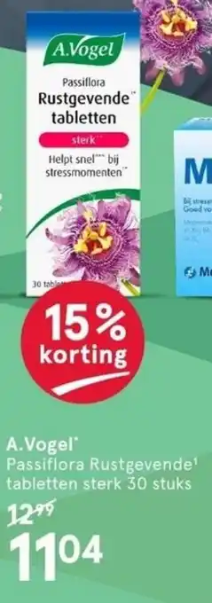 Etos A. vogel passiflora rustgevende tabletten sterk 30 stuks aanbieding